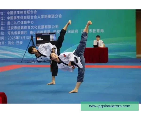 跆拳道赛事现场精彩纷呈 经典对决引无数人驻足观看